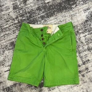 Hollister Vintage Vibrant Green Button-Fly Shorts
